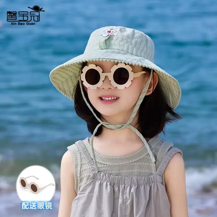 Chapeau de soleil d'été pour filles de 4 à 10 ans