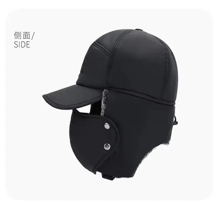 Chapeau de Baseball en fourrure artificielle épaisse et chaude pour hommes et femmes