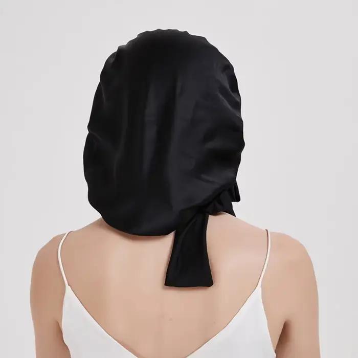Bonnet de couchage en soie de mûrier pour femmes