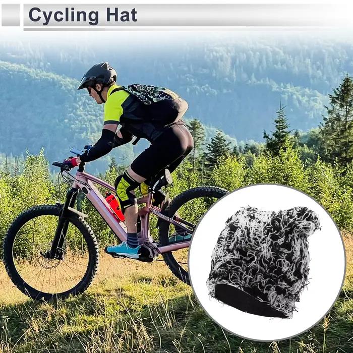 X Autohaux Chapeau de cyclisme chaud confortable respirant noir blanc 8