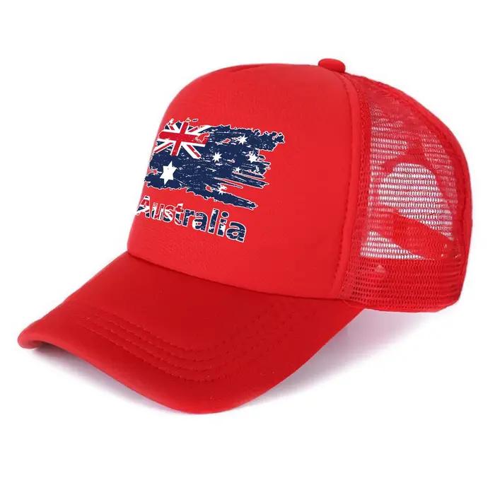 Casquette en maille imprimée drapeau australien