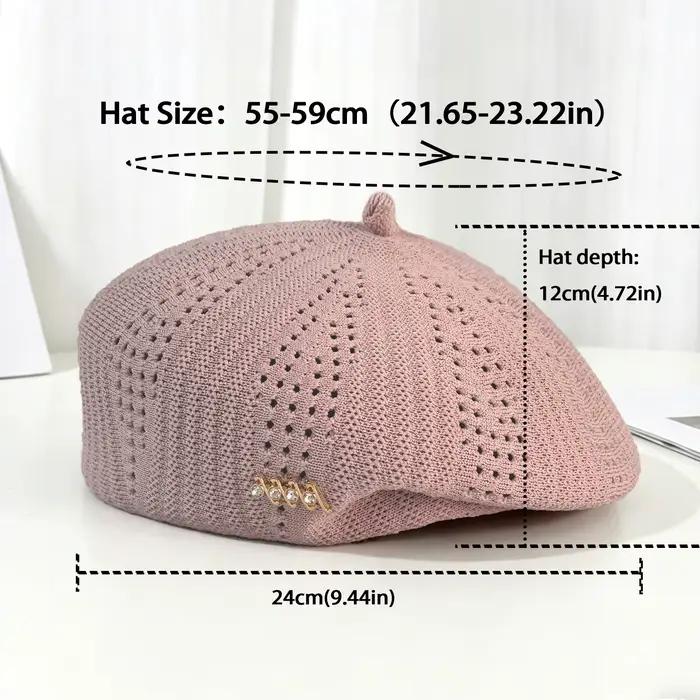 Béret élégant de style japonais ajouré