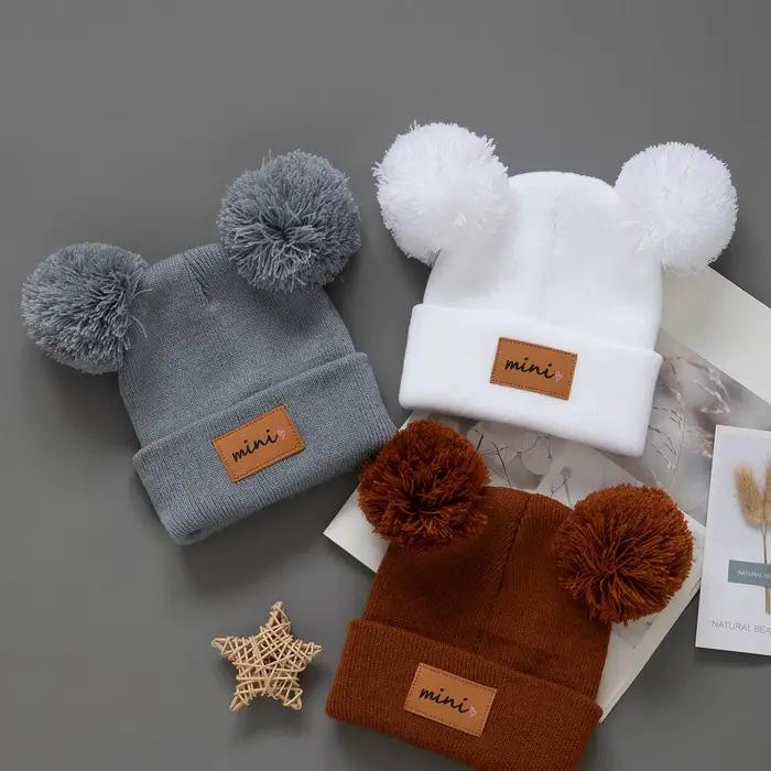 Bonnet tricoté pour enfants de 0 à 3 ans