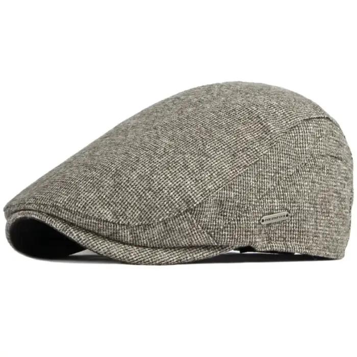 Hommes bérets femmes automne hiver chapeaux épais chaud doublé polaire lierre casquette plate artiste peintre béret