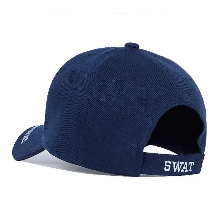 Casquette militaire homme brodée aigle noir