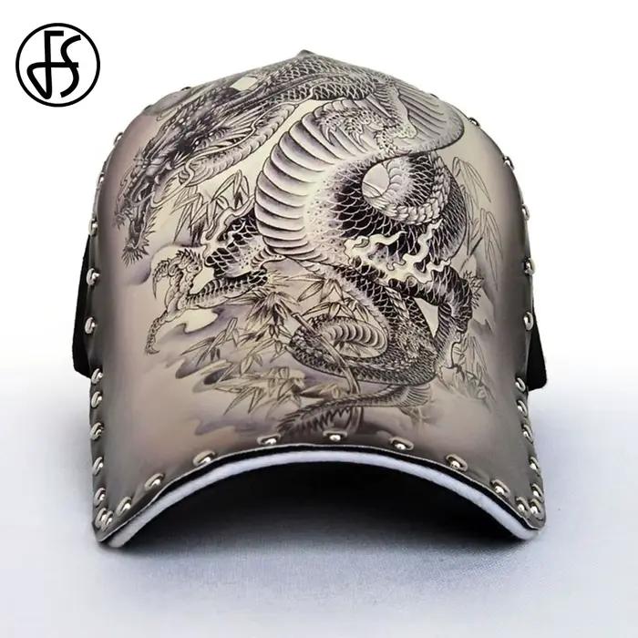 Casquettes de baseball FS Brand 3D Print Chinese Dragon pour hommes