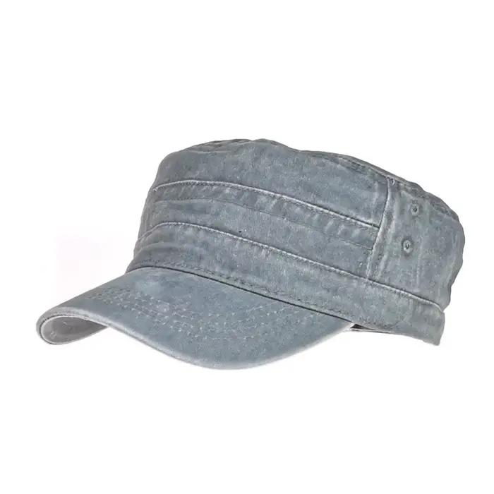 Casquette plate homme, style militaire