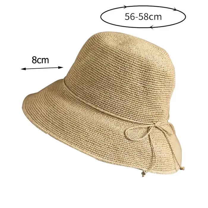 Chapeau de paille en raphia pour femmes