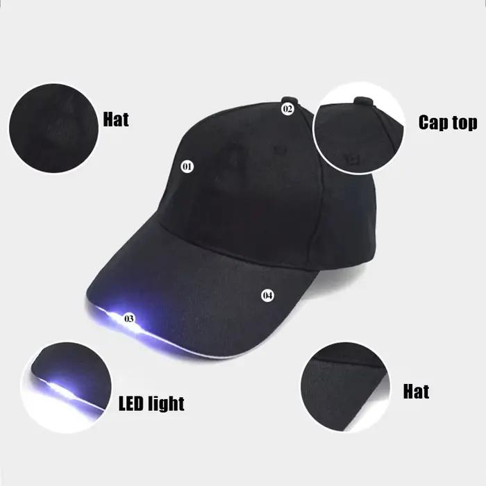 Casquette d'extérieur avec lampe de poche