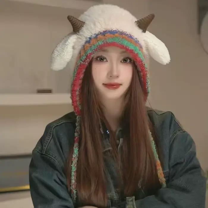 Chapeau coréen en peluche mignon