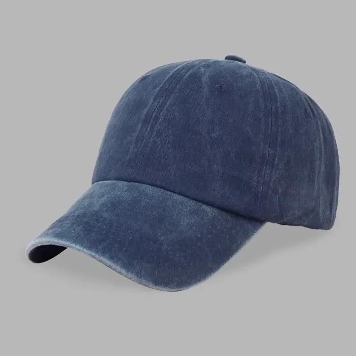 Custom Logo Embroidery Baseball Cap for Women and Men Picture DIY Print Sport Hat Vintage Soft Cotton Snapback Caps