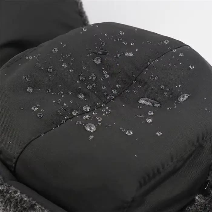 Chapeau d'hiver pour homme avec badge soviétique fausse fourrure résistant à l'eau et au vent pour usage extérieur hiver été printemps automne
