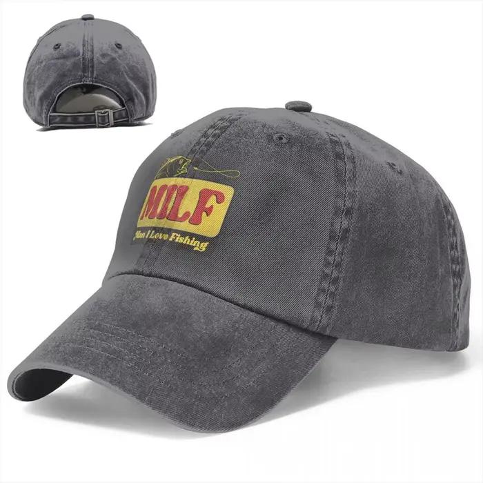 MILF homme j'aime la pêche casquette de Baseball hommes chapeaux femmes visière Protection Snapback Art casquettes