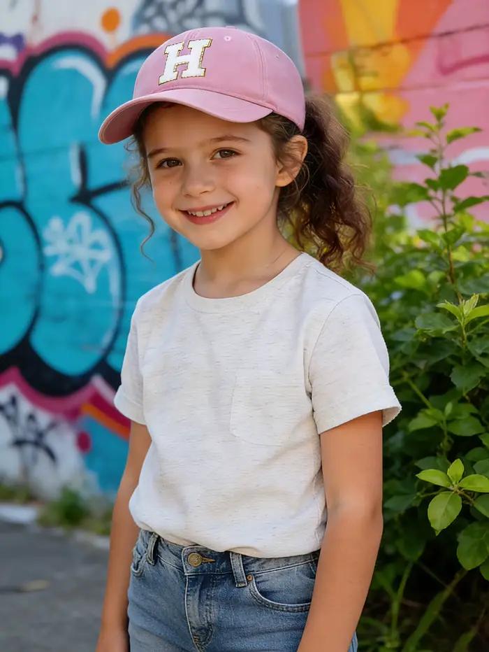Casquette de baseball rose pour enfants