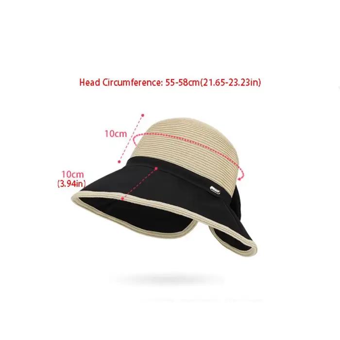 Chapeau de soleil élégant pour femme avec grand nœud