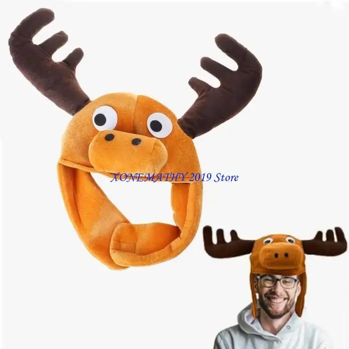 F42F chapeau d'animal dessin animé en peluche