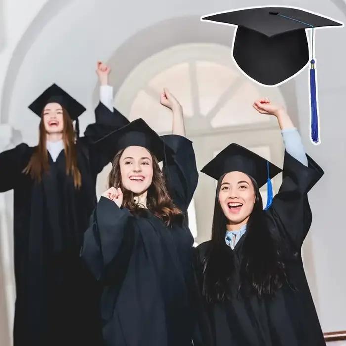 Chapeau de graduation noir 2026 pour adultes