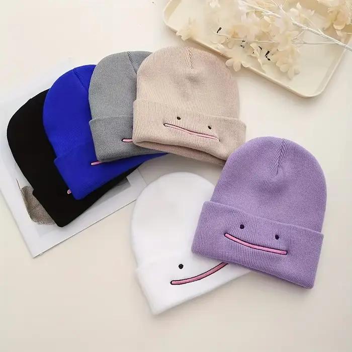 Tricot chapeau mode Anime hommes femmes Bonnet automne hiver plus chaud