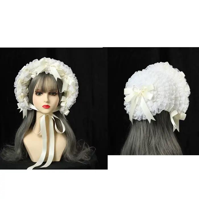 Chapeau en dentelle Lolita pour femmes occassions spéciales romantique victorien polyvalent
