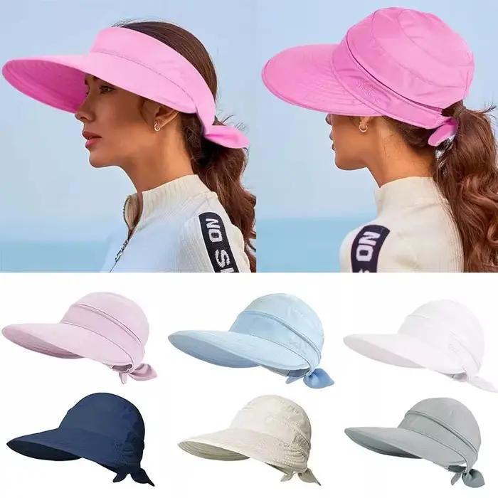 Chapeau pliable à large bord, protection solaire pour femmes, idéal pour les voyages et les journées ensoleillées, multifonctionnel, adaptable à toutes les saisons et occasions, style élégant et moderne
