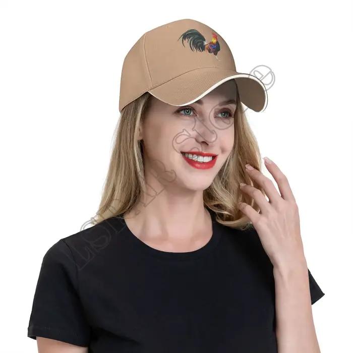 Casquette de Baseball à visière de poulet coq