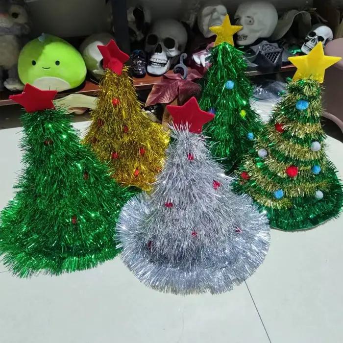 Chapeau de Noël amusant et brillant pour adulte