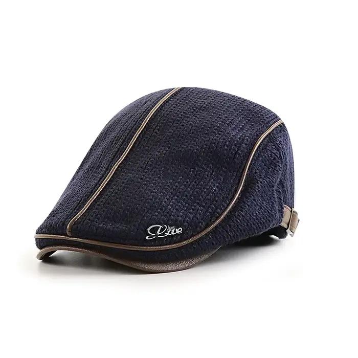 Nouveau béret tricoté JAMONT en coton polyvalent pour hommes et femmes, bérets sport patchwork, 7 couleurs, quatre saisons, style anglais, cadeau idéal