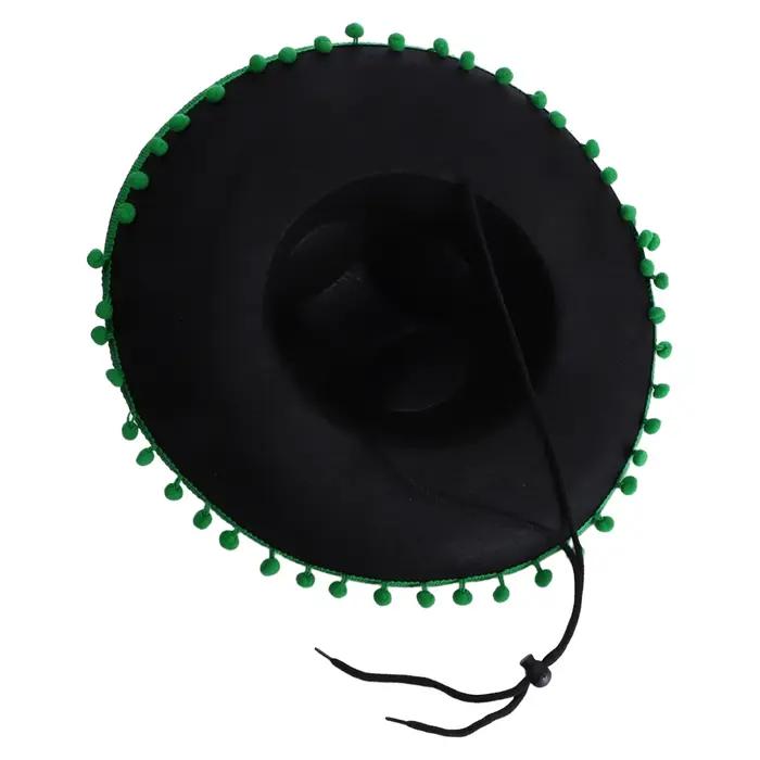 Chapeau mexicain en feutre à large bord