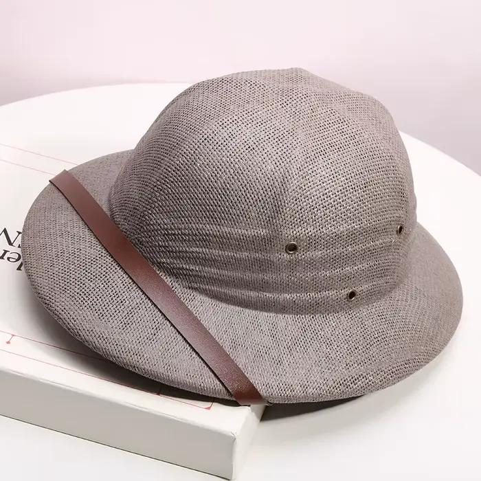 Chapeau de soleil sportif en paille rigide pour hommes printemps été plage MULTICOULEUR protection solaire élégant et polyvalent