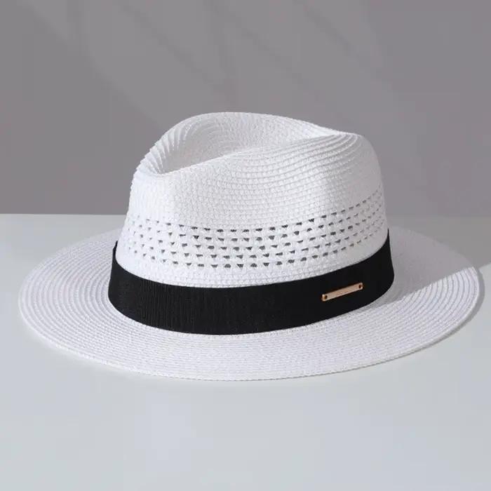 Chapeau de paille classique d'été pour hommes