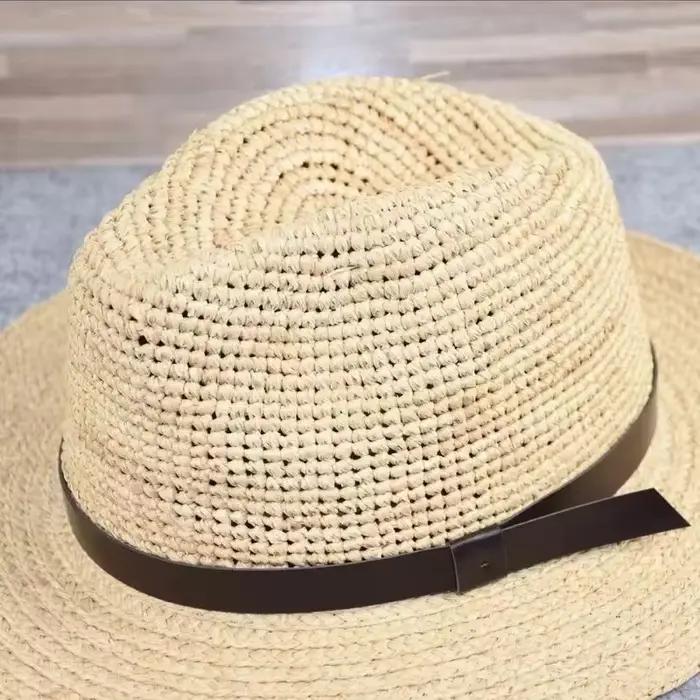 Chapeau de paille en raphia pour homme