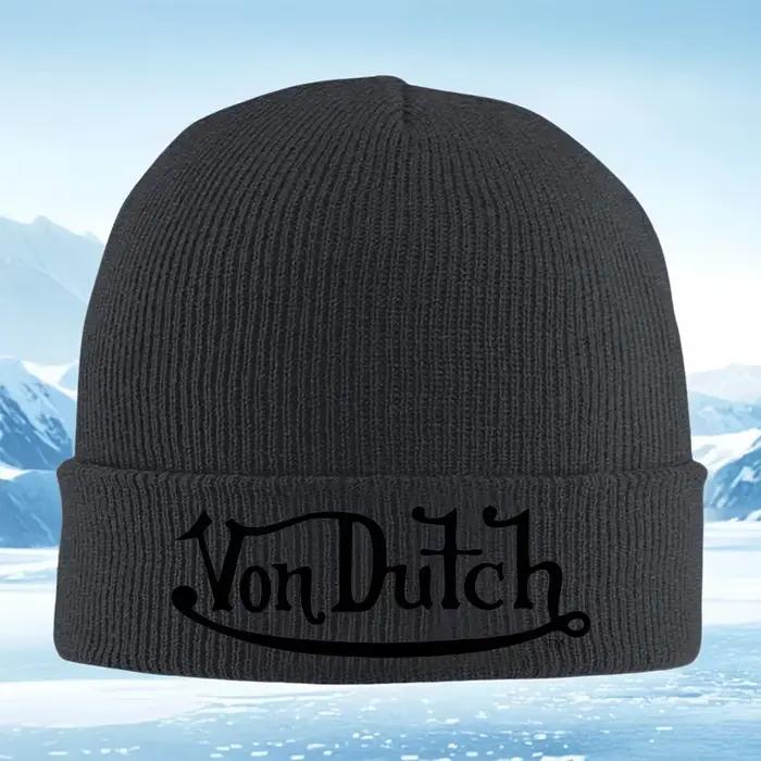 Von Dutch – bonnet tricoté unisexe avec logo vintage pour hommes et femmes