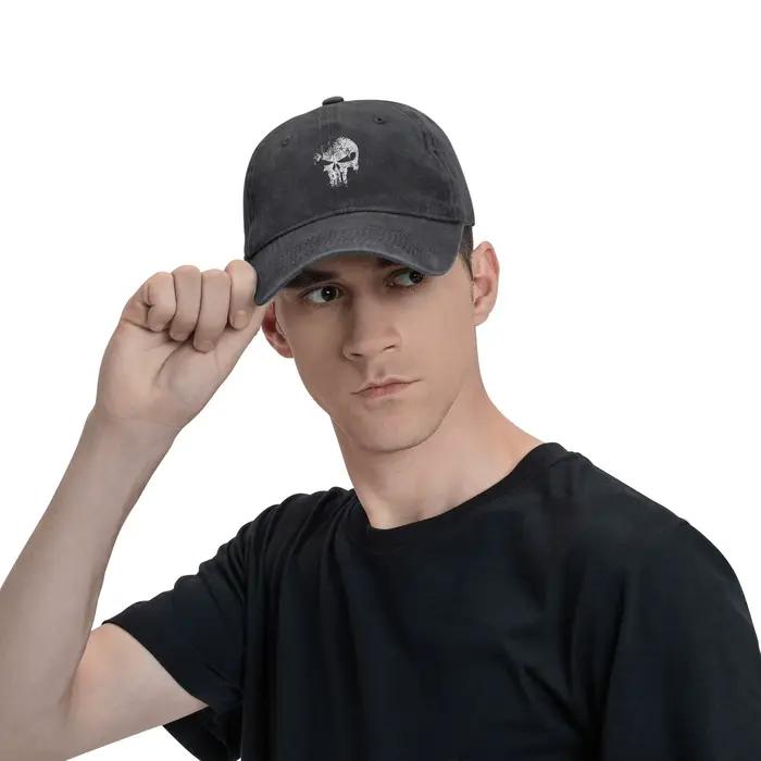 Casquettes de baseball unisexes Punisher Skull
