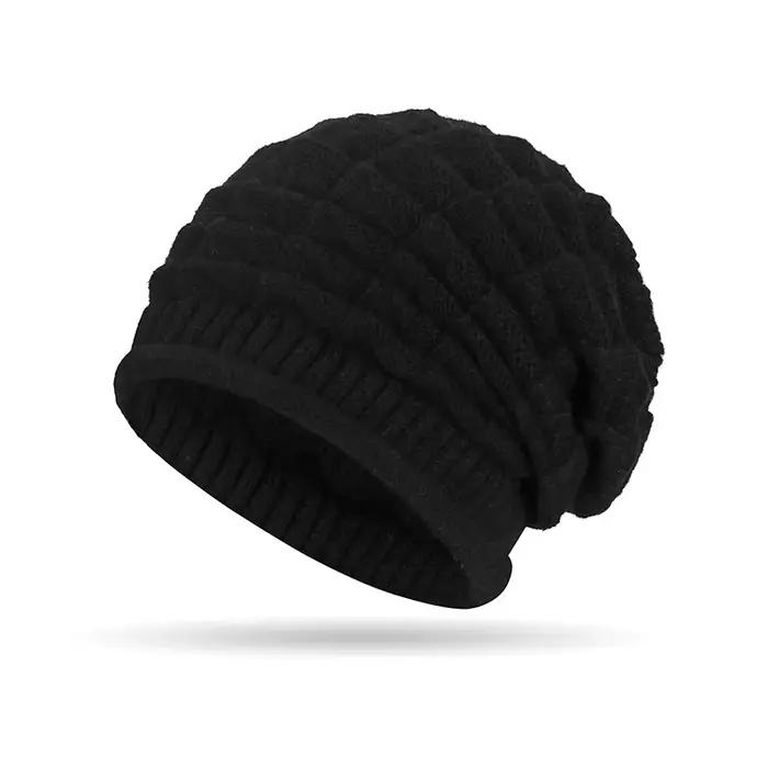 Bonnet Epais Et Ample Pour Femme Avec Chauffe-Oreilles Elastiques Leger Et Mode Pour L'Automne Occasions Speciales Douceur Polyester Sport Tricoté
