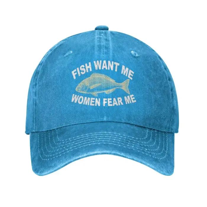 Chapeau femmes me veux des poissons me peur