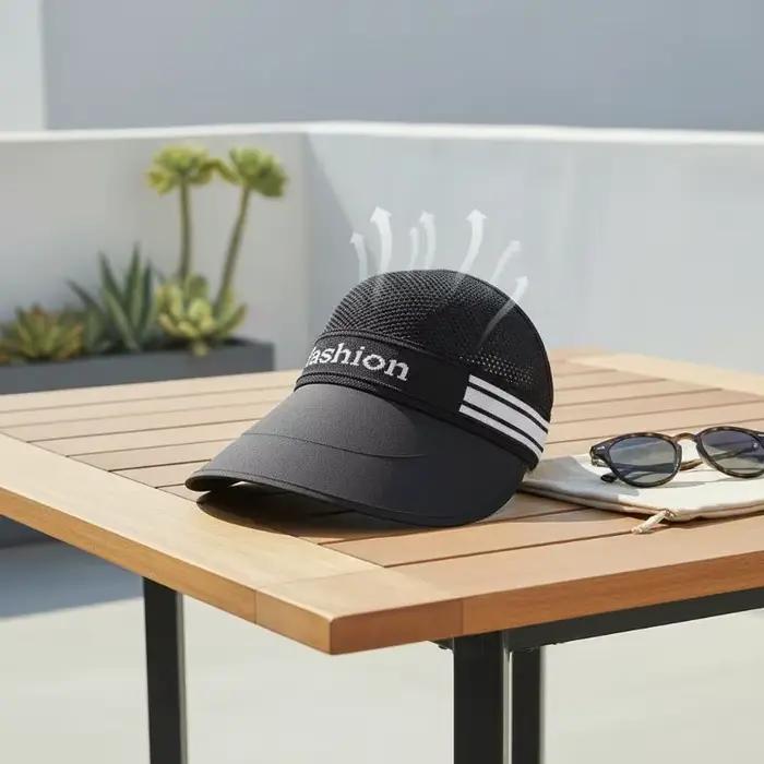 Chapeau de paille demi-ouvert à large bord pour femme