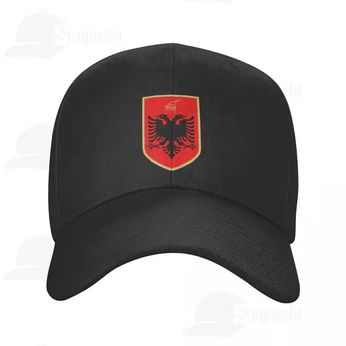 Casquette de baseball unisexe réglable avec emblème national de l'Albanie et blason du soleil 2025 – Chapeau d'extérieur pour hommes et femmes