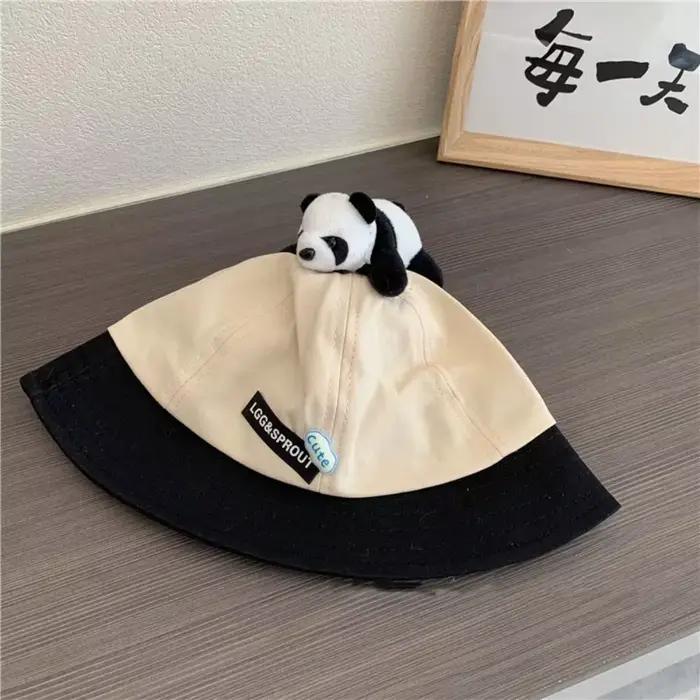 Printemps été mignon Panda seau chapeau en plein air bébé pêcheur casquette enfants garçons filles