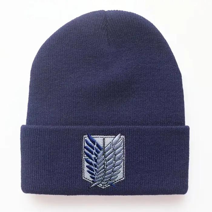 Anime attaques sur Titan tricot chapeau bonnet hiver