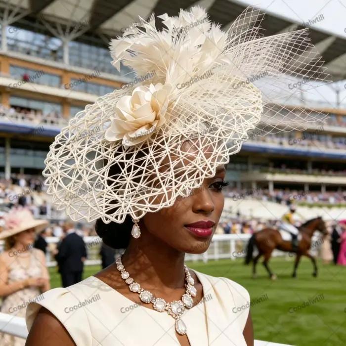 Chapeau Fascinator Rose Vif pour Mariage