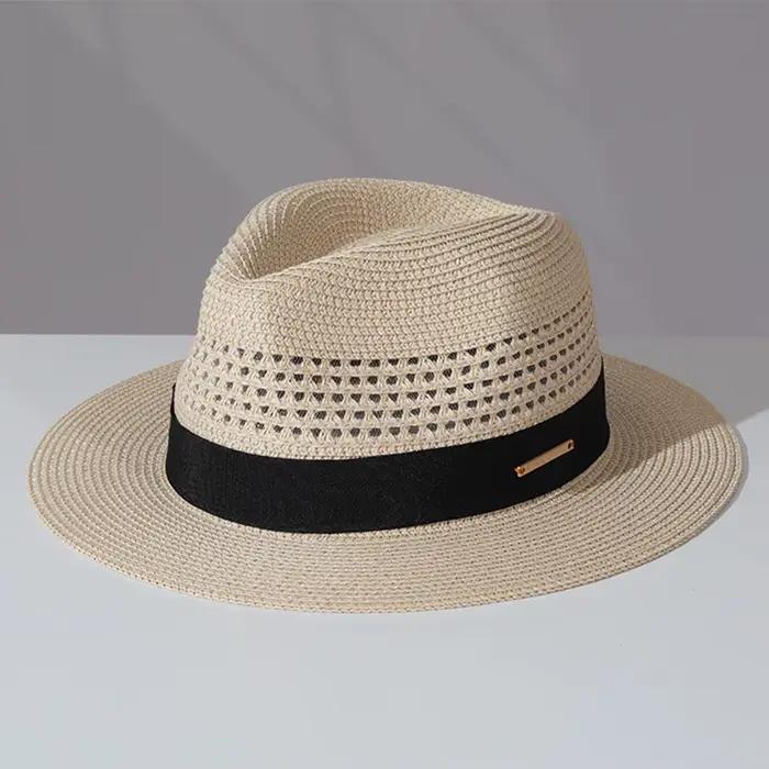 Chapeau de paille classique d'été pour hommes