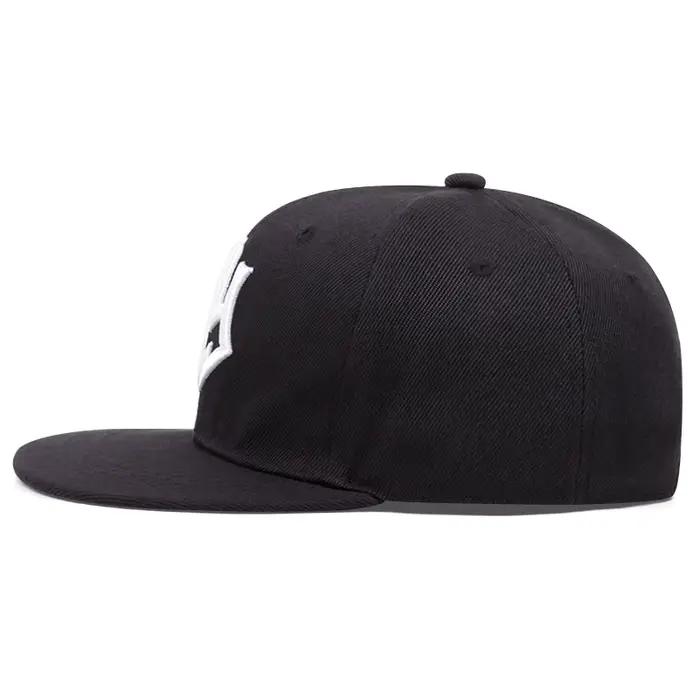 Chapeau à Bords Plats avec Lettres Brodées pour Homme et Femme