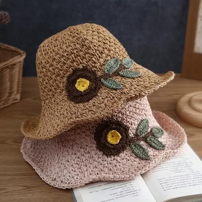 Chapeau de paille d'été pour femmes