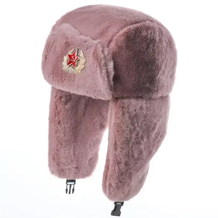 Chapeau Ushanka de style soviétique pour hommes et femmes
