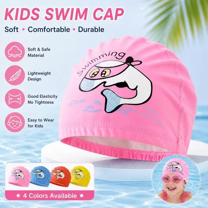 Bonnet de bain mignon en tissu PU imperméable