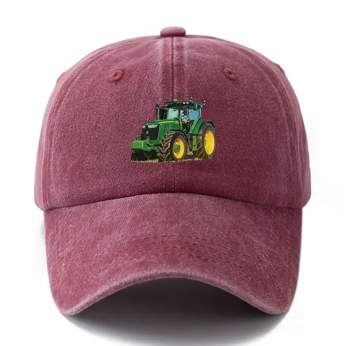 Casquette de baseball de tracteur imprimée pour hommes