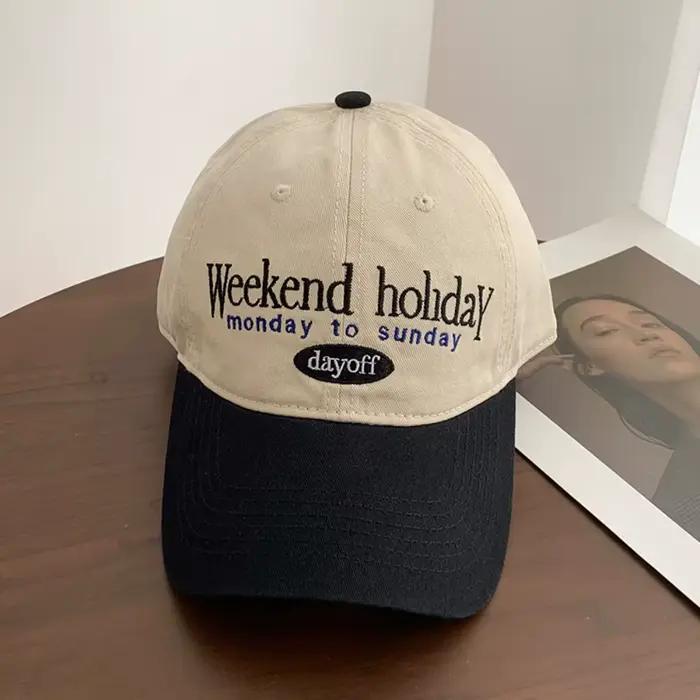 Retro Baseball Cap Versatile Cotton Dad Hats Simple Anti-Sun Hip Hop Gorras Outdoor Sports