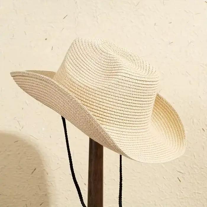 Grand Chapeau de Paille Panama Naturel Taille 56-60cm Nouvelle Collection