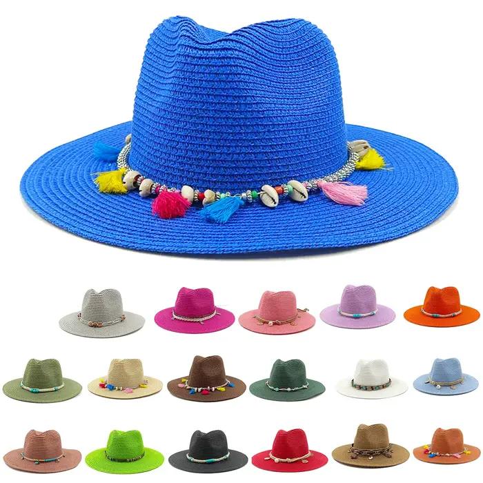 Chapeau de paille de jazz pour hommes et femmes