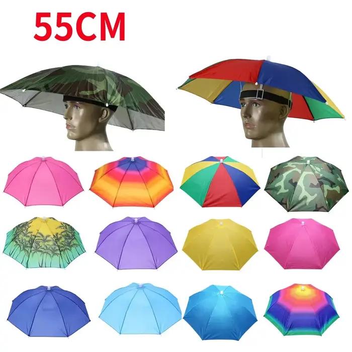 Chapeau de parapluie de pluie portable